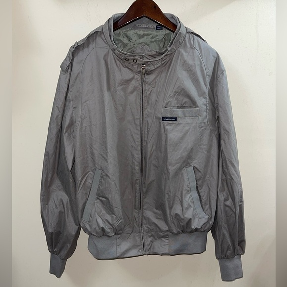 VINTAGE 1980’s Members Only Jacket Grey Size 1X - Picture 1 of 11